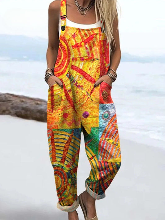 ANNA I STYLISCHER BEDRUCKTER JUMPSUIT