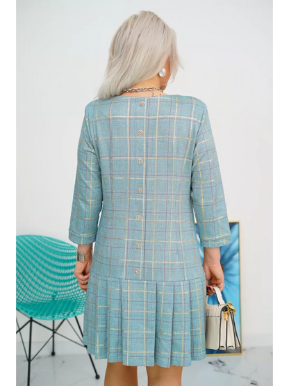 ELENA I LÄSSIGES KARIERTES KLEID
