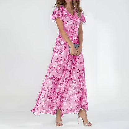 AMBER I GERAFFTES BLUMENKLEID