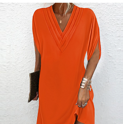 Chloé - Stilvolles Kleid mit schlichten Schlitzärmeln