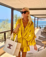 ADALYN I V-AUSSCHNITT MINI SOMMERKLEID