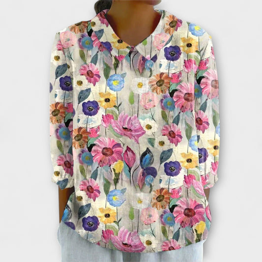 KELLY I VINTAGE BLUMEN BLUSE