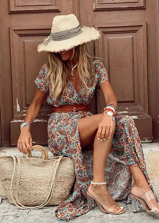 ROMY I LANGES BOHO-KLEID