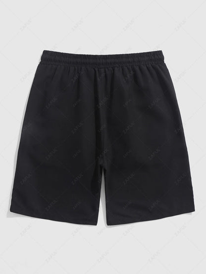 Das Grayson Cole – Crown K Grafik T-Shirt & Freizeit Shorts in Weiß