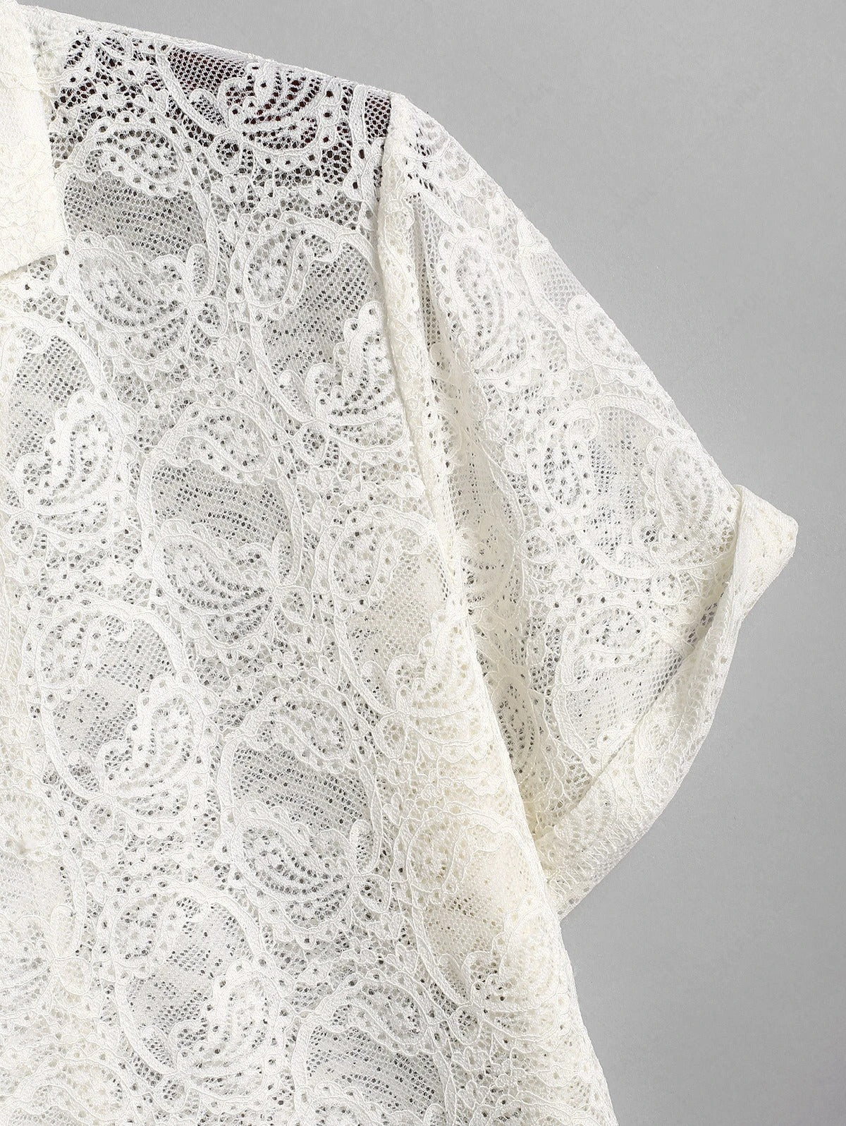 Das Silvano Hart – Spitzen-Jacquard-Hemd & Leinen-Hosen mit Kordelzug in Schwarz