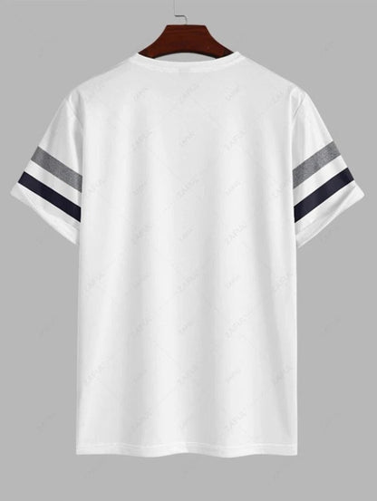 The Maddox Lane – Sternenprint T-Shirt & Freizeitshorts in Weiß