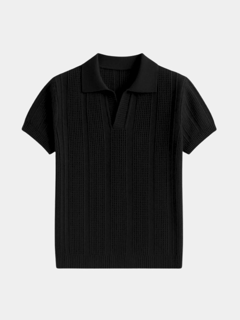 WULFRAM I TRENDIGES STRUKTURIERTES POLOSHIRT