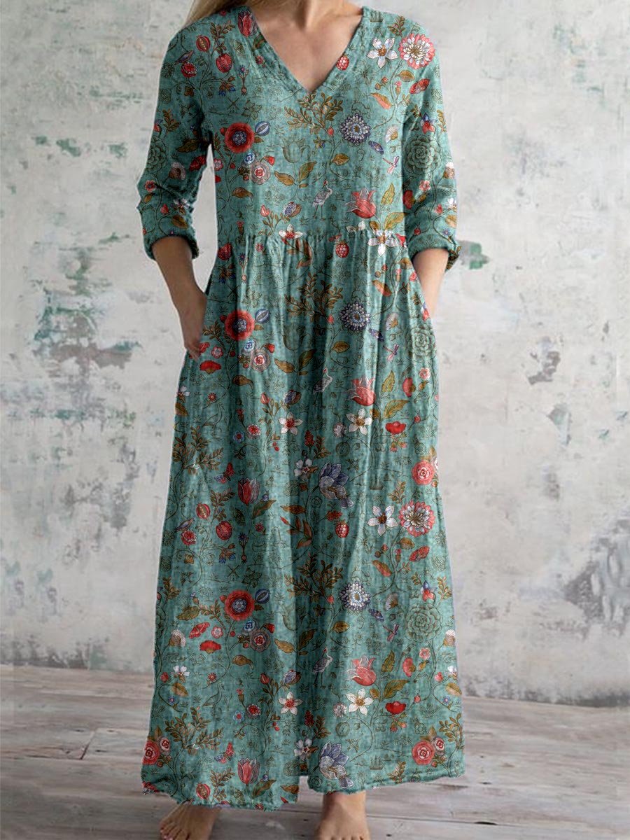 LIRA I MAXIKLEID MIT BLUMENMUSTER