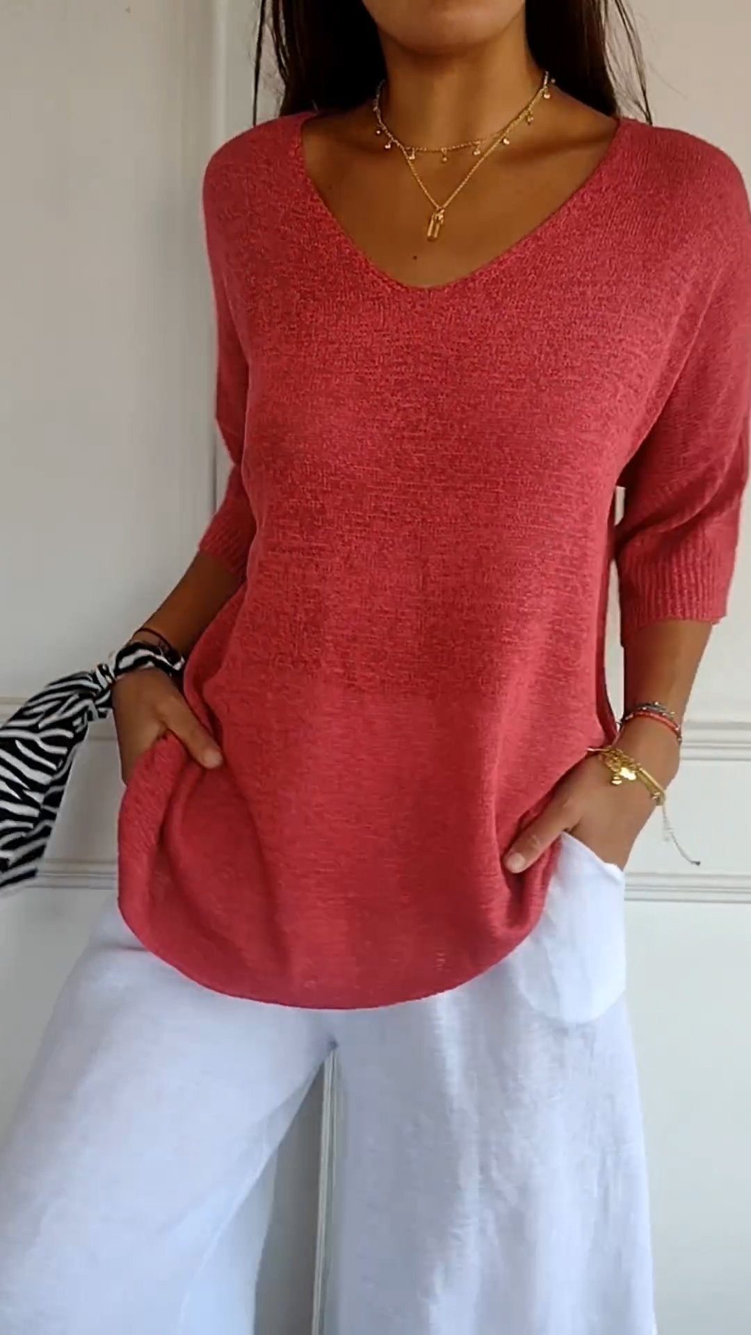 Nora | Chic V-Neck Top