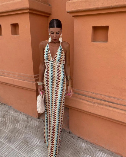 CHARLOTTE I BOHO HÄKEL-STRANDKLEID