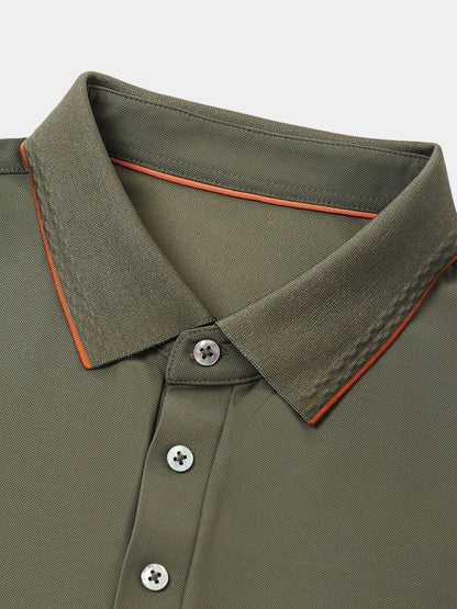 ALDWYN I ELEGANTES STRICK-POLOSHIRT