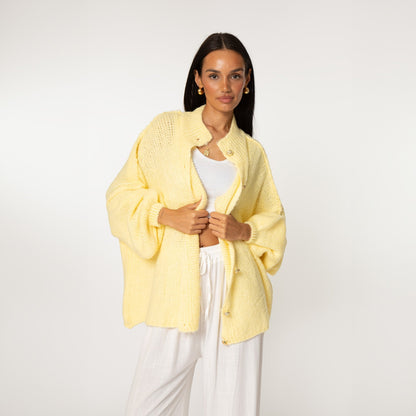 CLARA I SCHICKE ÜBERGROßE STRICKJACKE