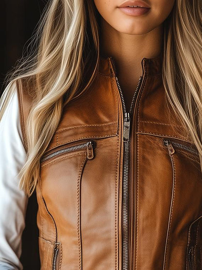 KARLA I RETRO KUNSTLEDER-WESTE