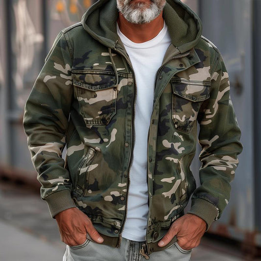 ZACHARY I CAMOUFLAGE-JACKE MIT KAPUZE