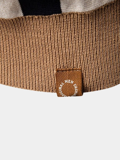 HARTMUT I GESTREIFTES STRICK-POLOSHIRT