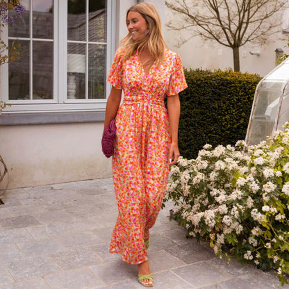 MERLE I BLUMIGES MAXIKLEID