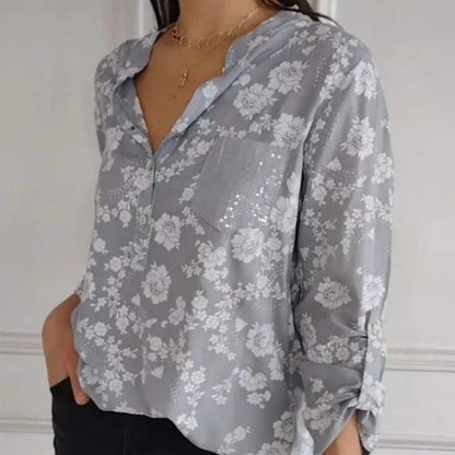 Sienna | Long-Sleeve Floral Blouse