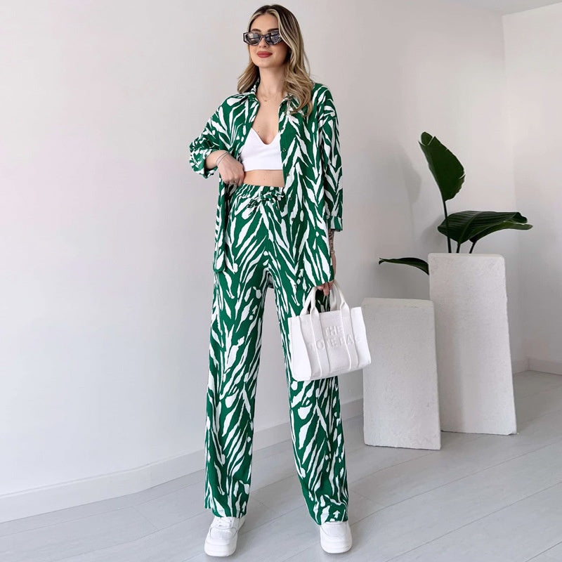SYBILLE I LUXURIÖSES SET AUS OBERTEIL UND HOSE