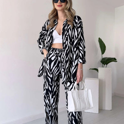 SYBILLE I LUXURIÖSES SET AUS OBERTEIL UND HOSE