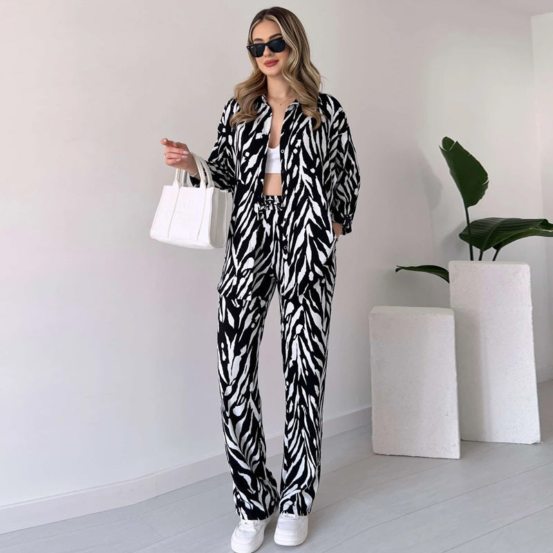 SYBILLE I LUXURIÖSES SET AUS OBERTEIL UND HOSE