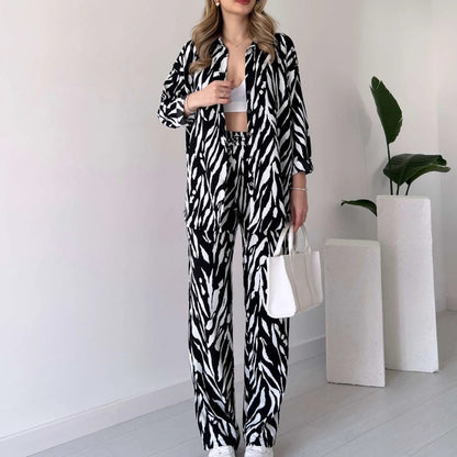SYBILLE I LUXURIÖSES SET AUS OBERTEIL UND HOSE