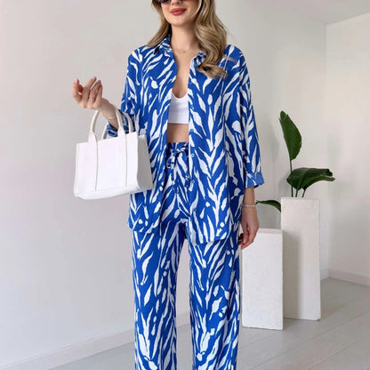 SYBILLE I LUXURIÖSES SET AUS OBERTEIL UND HOSE