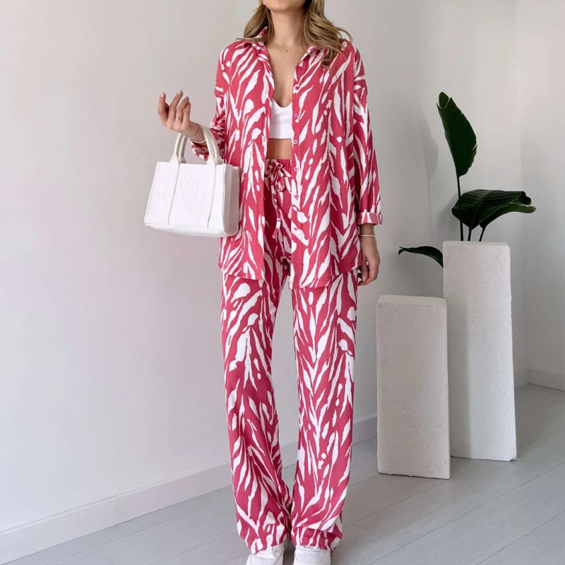 SYBILLE I LUXURIÖSES SET AUS OBERTEIL UND HOSE