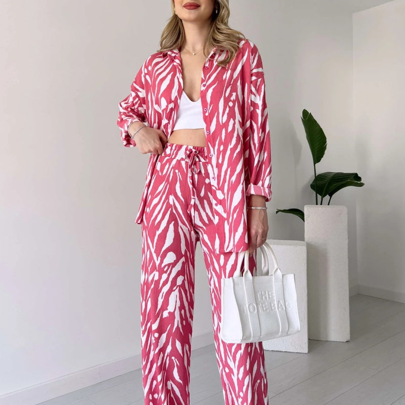 SYBILLE I LUXURIÖSES SET AUS OBERTEIL UND HOSE