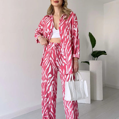 SYBILLE I LUXURIÖSES SET AUS OBERTEIL UND HOSE