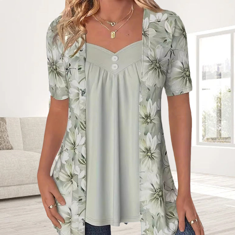 Lila | Chic Floral Blouse
