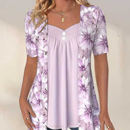 Lila | Chic Floral Blouse