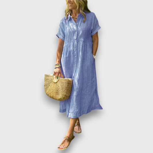 Marnea – Streifenkleid mit luftiger Eleganz