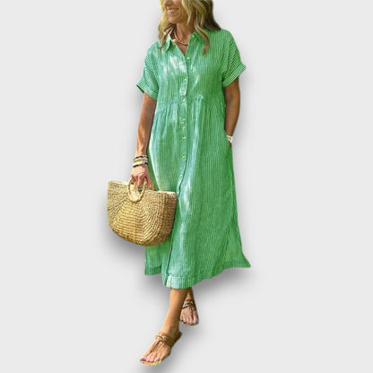 Marnea – Streifenkleid mit luftiger Eleganz