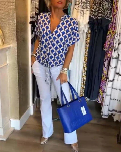 Sienna | Elegant Printed Blouse