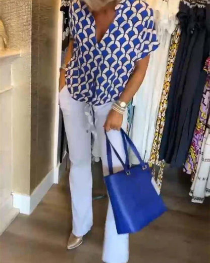 Sienna | Elegant Printed Blouse