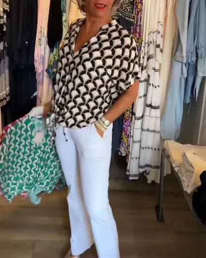 Sienna | Elegant Printed Blouse