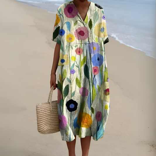 ANNIE I MEHRFARBIGES SOMMER-MAXIKLEID